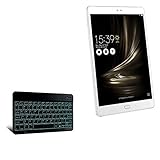 BoxWave Keyboard Compatible with ASUS ZenPad 3S 10 - SlimKeys Bluetooth Keyboard - with Backlight, Portable Keyboard w/Convenient Back Light for ASUS ZenPad 3S 10 - Jet Black