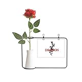 Dimensions : support de cadre photo en fer : 25 x 17 cm ; taille de la carte postale : 14,6 x 9,8 cm ; taille du vase : 10 x 5,5 cm