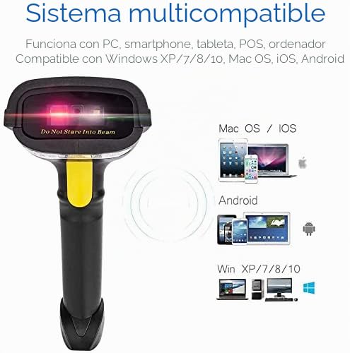 Miniatura 3 de Netum 2d 1d Escáner De Código De Barras, Conexiones Inalámbricas 2.4g Y Bluetooth Y Usb Por Cable, Conecte Teléfonos Inteligentes, Tabletas, Pc, Para Matriz De Datos Qr Pdf417 Nt-1228bl