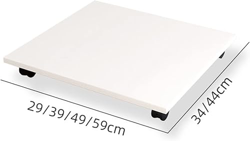 Miniatura 2 de Soporte de impresora para debajo del escritorio con 4 ruedas giratorias - Soporte de copiadora móvil de oficina, soporte para CPU, bandeja de