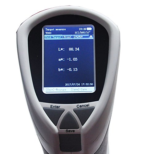 Portable Colorimeter 8MM Precision Color Meter L a b Delta E L C h XYZ RGB USB CTI-10 Color Difference Meter Tester for Coating Printing