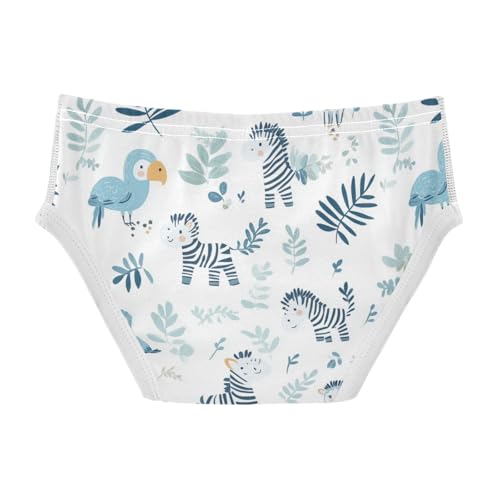 Wusikd Zebras Boys' Underwear Cotton Parrots Boys Briefs Soft Toddler Underwear 2T2