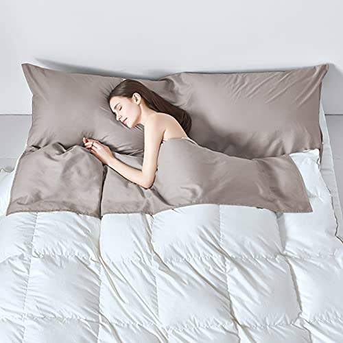 Travel And Camping Sheet Sleeping Bag Liner,Lightweight Compact Portable Adult Thin Sleeping Bag Sack,Premium Soft Hotel Sleep Sheet For Traveling Hostels Picnic (Khaki Gray, 82.5 X 45 Inch) #TOP5