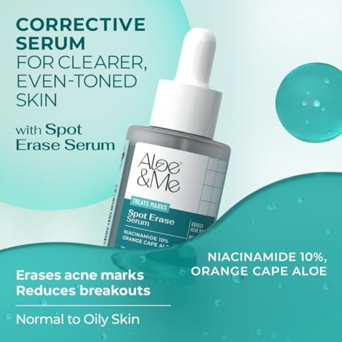 Image of Aloe&Me 4-Step Pigment Clear Kit, Dermatologist-Formulated Skincare Set for Dark Spots and Uneven Skin Tone