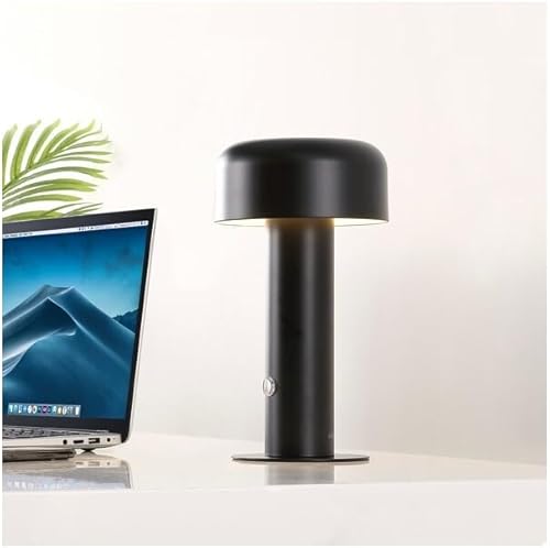 Miniatura 2 de Safavieh Lighting Collection Mayella - Lámpara de mesa LED recargable y portátil, color negro