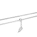 Produktbild NKlaus 925 Sterling Silber Fußkettchen 25cm Panzerkette mit EngelsFlügel Anhänger 1856