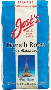 Jose's Whole Bean Coffee, French Roast, 40oz