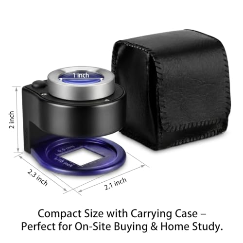 JEYUME 30X Loupe Magnifier, Rechargeable Portable Jewelers Loupe, Magnifying Glass with Purple Light and White Light Jewelry Tool for Coins, Jewelry, Currency, and Stamps by JEYUME - Image 2