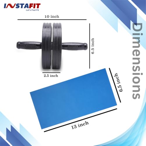Image of Instafit AB Roller Wheel for Men and Women, Grey Black
