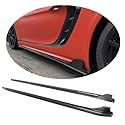 FGAITH 2 Stück Kohlefaser Auto Seitenschweller für Porsche 718 Boxster Cayman 2016-2019, Auto Seitenschweller Verlängerungen Rocker Splitter Diffusor Lippen Bodykit