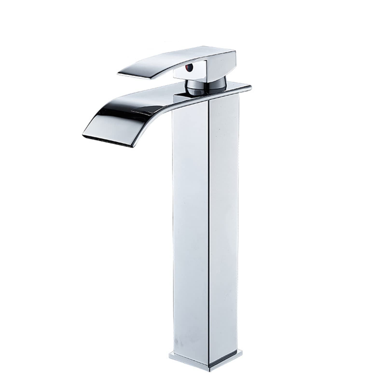 Robinet cascade de salle de bain en inox avec mitigeur eau chaude et froide