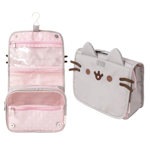 Grupo Erik Neceser Colgante Pusheen - Neceser niña Aseo Colegio Compartimentos - Neceser Viaje Impermeable, Organizador de Maquillaje - Neceser Maquillaje Organizador - Bolsa de Aseo niña Colegio