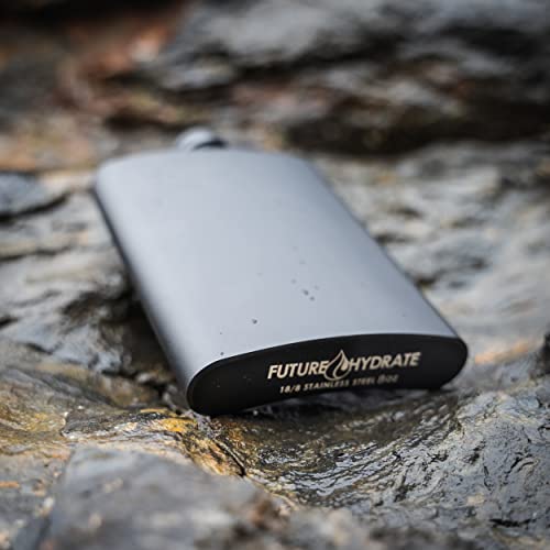 Hip Flask For Liquor For Men And For Women - 304 Stainless Steel Flask - Pocket Flask - Drinking Flask For Whiskey Alcohol Includes Flask Funnel (Leakproof, Rustproof, 8 Ounce, All Black) #TOP6