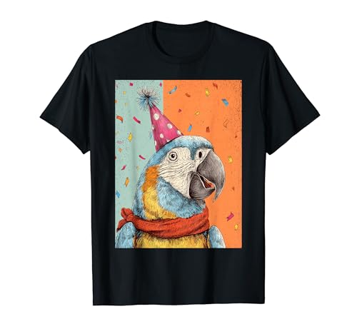 Parrot Birthday Confetti Retro Pop Art T�V���c