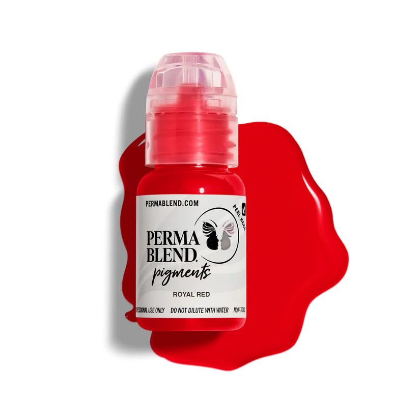 PERMA BLEND Royal Red - Red Tattoo Ink for Permanent Makeup - Lip Blush Microblading Ink - 15ml Bottle-image-21