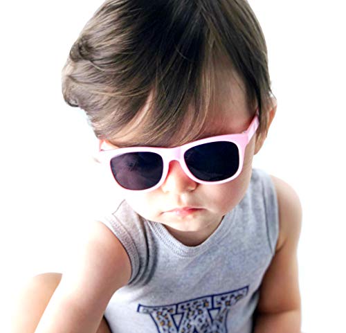 Style Vault Kd3006 Infant Baby Age 0-24 Months Retro 80S Toddler Sunglasses (Pink) #TOP2