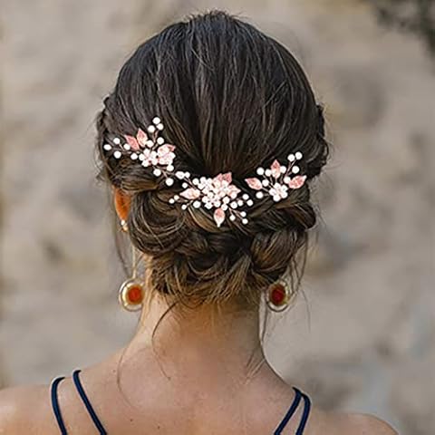 Zoestar Horquillas de Pelo de Novia de Boda con Perlas (Paquete de 3) Cover