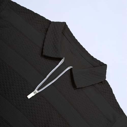 Men's Leisure Fashion Stripe Contrast Design Lapel Button Long Sleeve Tops Mens Small T Shirts Mens Shirts4