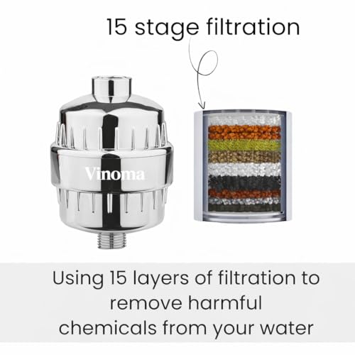 Image of Shower and tap Filter for Hard Water with 15 Stage | Hard Water Softener for Tap | Hard Water Filter (PACK OF 2)
