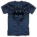 Popfunk Batman Winged Skull Logo All Over T Shirt & Stickers (Large) Navy