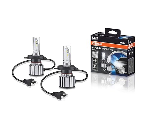 KIT LED COOL BLUE CROSS H4 OSRAM - 64193CW CBC - Potência 23W - Tensão 12V - 2 anos de Garantia - 6000K Branca Azulada