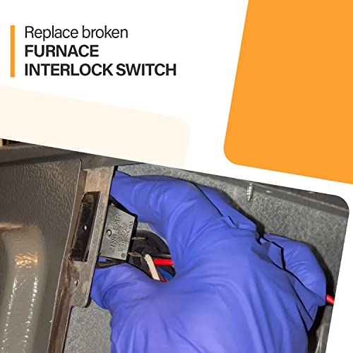 Furnace Interlock Switch, Micro Limit Switch Compatible With Goodman Oem Part 0130M00243 250Vac, Oven Replacement Part, Furnace Door Switch, Replaces B1370818 #TOP3