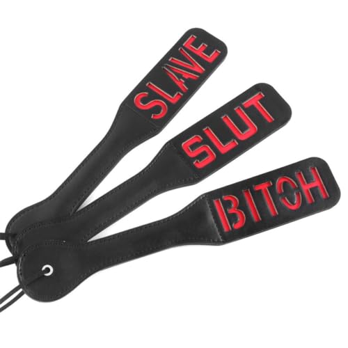 Image of Faux Leather Slut Spanking Paddle for Sex Play,12.5inch | Sex Paddle Leather Slut Spanking Paddle for Sex Play,Sex Paddle Role Play