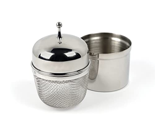 Rsvp International Endurance Kitchen Collection Stainless Steel Mesh Floating Spice Infuser For Soups, Stews Or Large Tea Pot, Ball, 2.5X4"; 0.5 Cup Capacity #TOP1