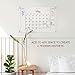 Creekview Home Emporium Acrylic Calendar for Wall - 17.3 x 26 Inch Clear Monthly Dry Erase Calendar with Chalk Markers - Large Minimalist Family Planner Wall Mount White Board for Home Office