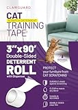 Picture of CLAWGUARD Cat Scratch Furniture Protector Tape Dispenser – Anti Scratch Cat Tape for Furniture, Couch Protector from Claws & Deterrent (XL)