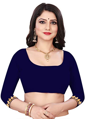 Image of Fashion Day Soft Georgette Embroidery Lace Border Stone Work Saree for Women with Unstitched Blouse Piece