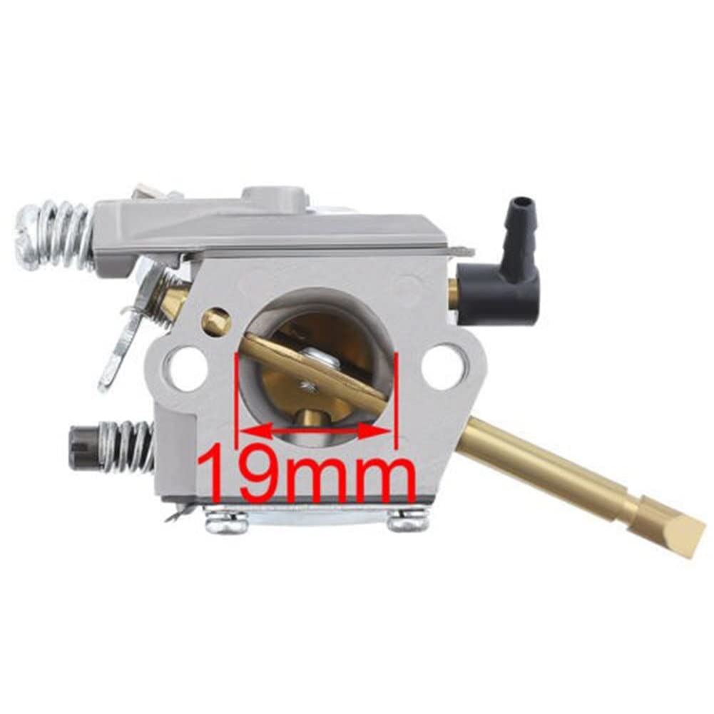 Gaźnik do kosy spalinowej kompatybilny z Stihl H24D FS48 FS52 FS66 FS81 FS86 FS106 kompatybilny z Walbro WT-45-1 podkaszarka do trawy świeca zapłonowa przewód paliwowy zestaw gaźników