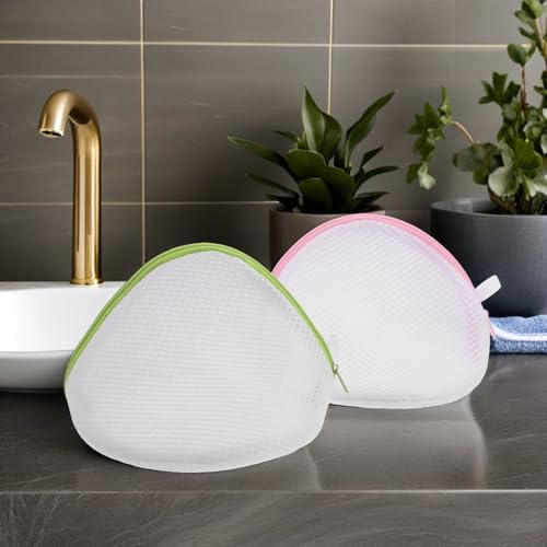 Bolsa de lavado para ropa interior OSALADI de poliéster semicircular pack de 4 unidades 6