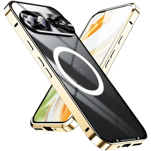 Coque Pixel 9 Pro XL MagSafe translucide et cadre métal