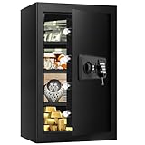 6.0 Cub Large Home Safes Water and Fireproof, Anti-Theft Fireproof Safe Box with...
