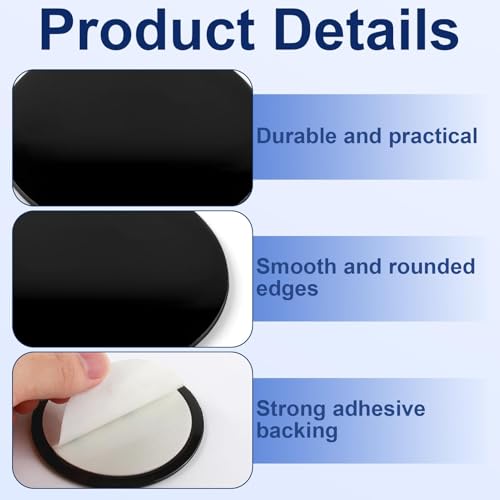 2 Stück 80mm Armaturenbrett Klebepads für Saugnapfhalterung – 3m Selbstklebende Platte für Handyhalterung, Navi, GPS, Autotelefonhalter – Starker Halt für Auto Armaturenbrett & Windschutzscheibe