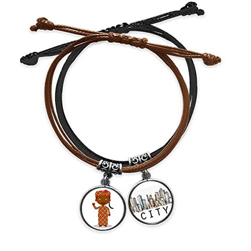 Cuir Sidi : le bracelet corde main ajustable pour poignet d'homme