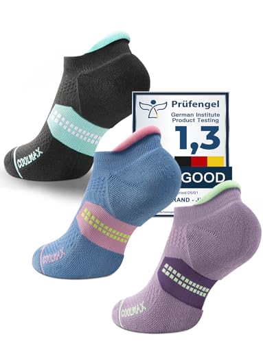 Juclise Coolmax Bamboo Viscose Compression Running Tab No Show Sock