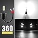 KATUR H7 LED Fog Light Bulbs Extremely Bright 2400 Lumens Max 75W High Power LED for Daytime Running Light DRL or Fog Lights, Xenon White (H7 White)