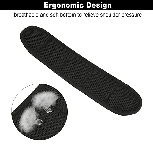 Cosmos 2 Pcs Shoulder Strap Pads Universal Cushion Shoulder Pad Replacement for Laptop, Messenger, Travel Duffel, Guitar, Car Seat Shoulder Strap Bag Strap Padding, 11 in4