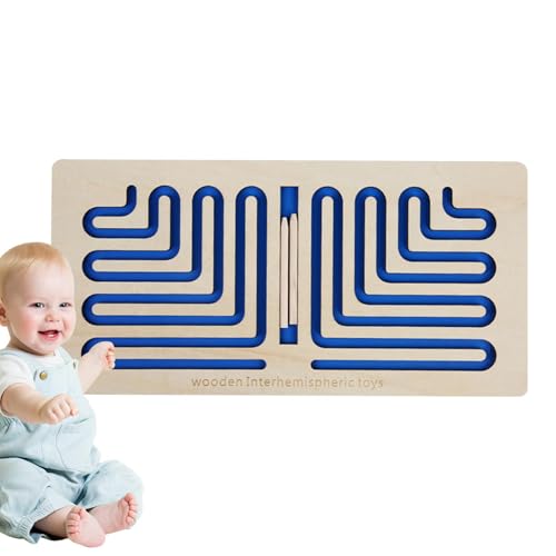 左脳と右脳のトレーニングおもちゃ - 木製トレースペン軌道トレーニングおもちゃ - クリスマスパーティーの記念品バッグフィラー、子供の知育玩具