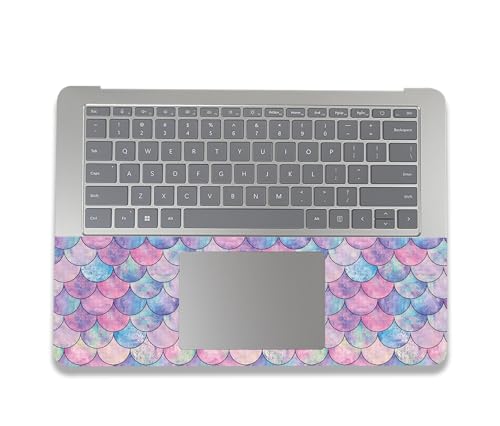 Image of MightySkins Carbon Fiber Skin Compatible with Microsoft Surface Laptop Studio 2 (2023) Full Wrap Kit - Mermaid Scales | Protective Durable Textured Carbon Fiber Finish | Made in The USA