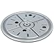 cyclingcolors Drehkranz Schwerlast 282 mm Drehbeschlag 360° kugelgelagert Drehteller Stahl Druck-Kugellager 300 kg Schwenkauszug mit Drehplatte Möbel Schränke