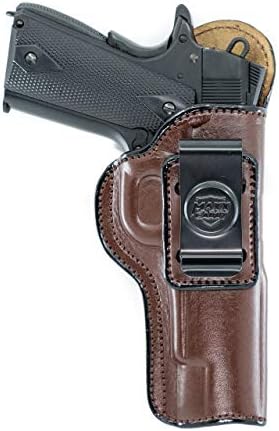 Maxx Carry IWB Leather Gun Holster for Taurus 1911 Full Size 5 inch Barrel | Colt 1911 | Kimber 1911 | Ruger SR1911 Standard and Other 5 inch 1911 Pistols, Brown, Right Hand Draw