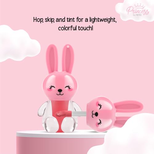 Image of Princess by RENEE Bunny Lip Tint - Pink, for Pre-Teens, Lightweight & Long-Lasting Color, Non-Drying & Nourishing, Water-Based Formula, Blueberry Extracts, Strawberry & Vitamin E Infused, Cruelty-Free