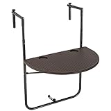 ✅Daten: Material: HDPE, Metall, Maße: B60 x T39 x H(73–83,5)cm, max. Belastbarkeit 25 kg, Gewicht ca. 2,9 kg, geeignet für Geländer von 6–15 cm Dicke.