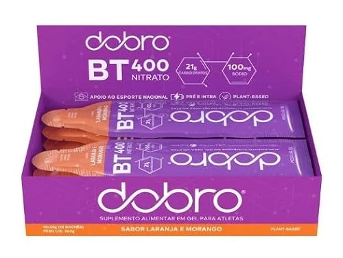 BT Nitrato Gel sabor Laranja e Morango | Dobro | 10 unidades de 30g