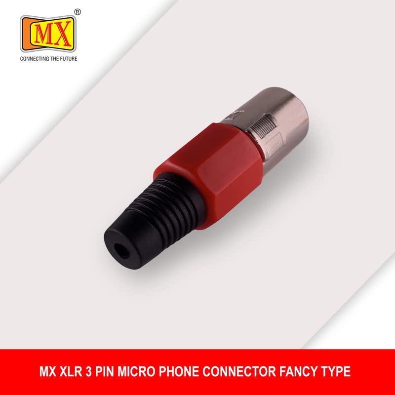Image of MX 3 Pin XLR Microphone pin Pure Copper Nickel Plated for High Conductivity microphone (3-pin male XLR, Pack of 4, Male Connector)