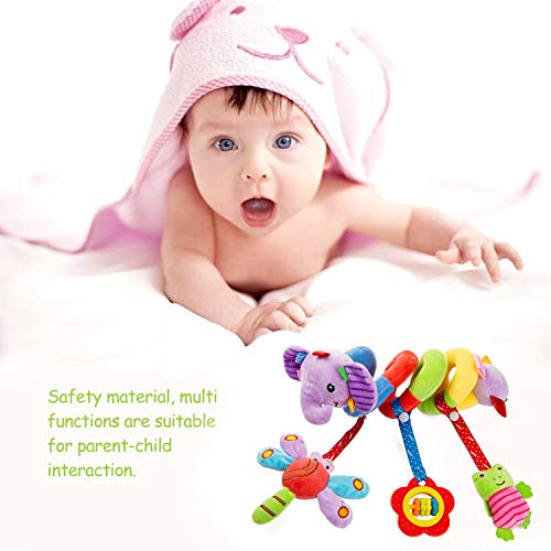 Comius Sharp Spiraal bed kinderwagen speelgoed, mobiele baby kinderen twisty spiraal cartoon speelgoed geschenken… - Image 6