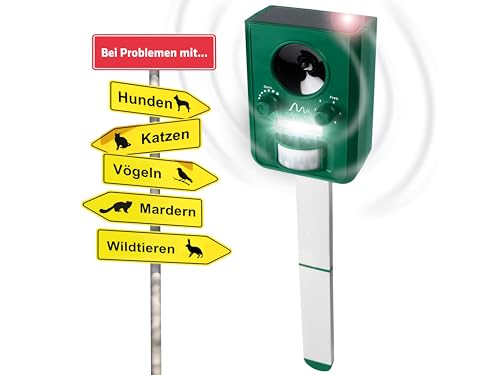 Gardigo Tiervertreiber Funktionsart Multifrequenz, LED-Licht, Solar 1 St.
